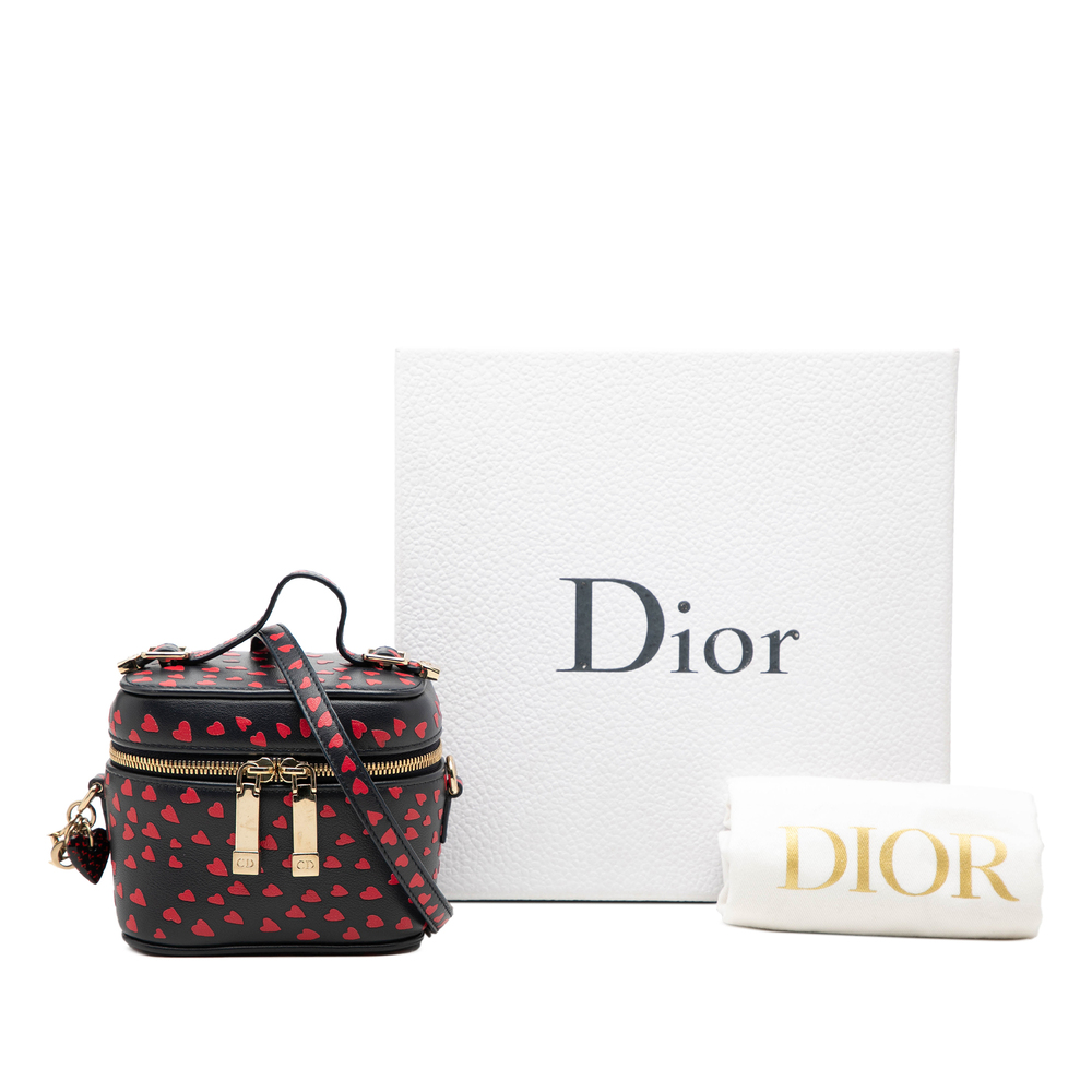 Pre-Loved Dior Micro Lambskin Heart Print Lady Dior Vanity Case - Picture 8 of 8